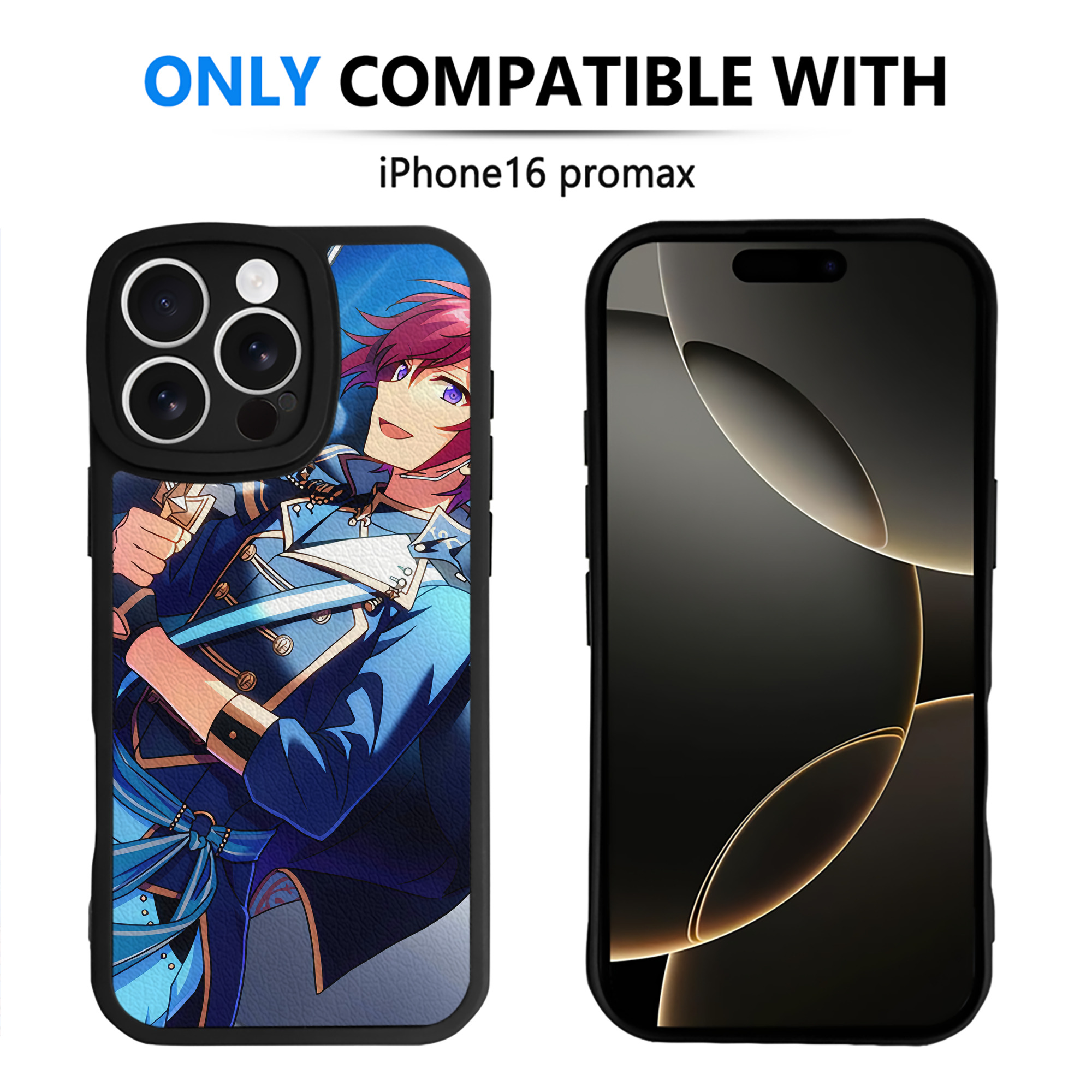 （画像用） あんさんぶるスターズ! Ensemble Stars 【iPhone 16シリーズ対応】シリコンスマホケース（レザー調） 材質：シリコン